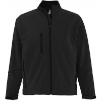 CASACO SOFTSHELL C/ FECHO RELAX PRETO